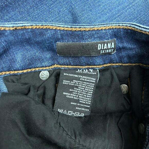 Kut from the Kloth Diana Skinny Jeans size 2 Mid-Rise Undistressed Stretch Denim - Picture 5 of 7